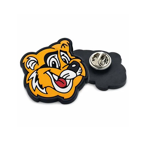 Custom 3D Die-Cut Soft PVC Rubber Lapel Pin (Badge) – Free Proof & Quote